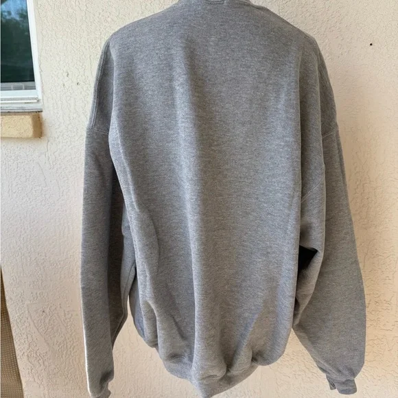 Vintage Seahawks Softball Jerzees Grey Sweater 2X Long Sleeve - Picture 3 of 8